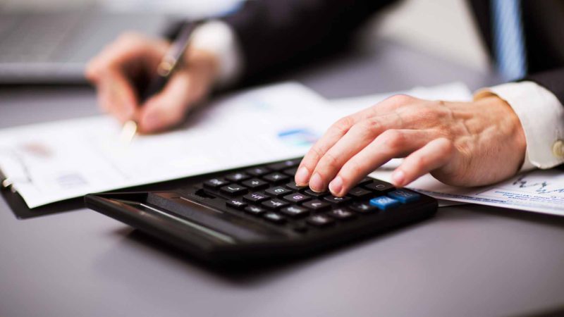 Man Doing His Accounting, Financial Adviser Working