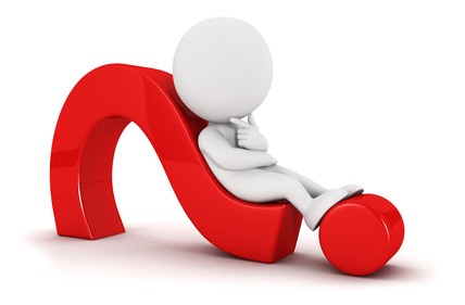 3d White People Lying On A Question Mark